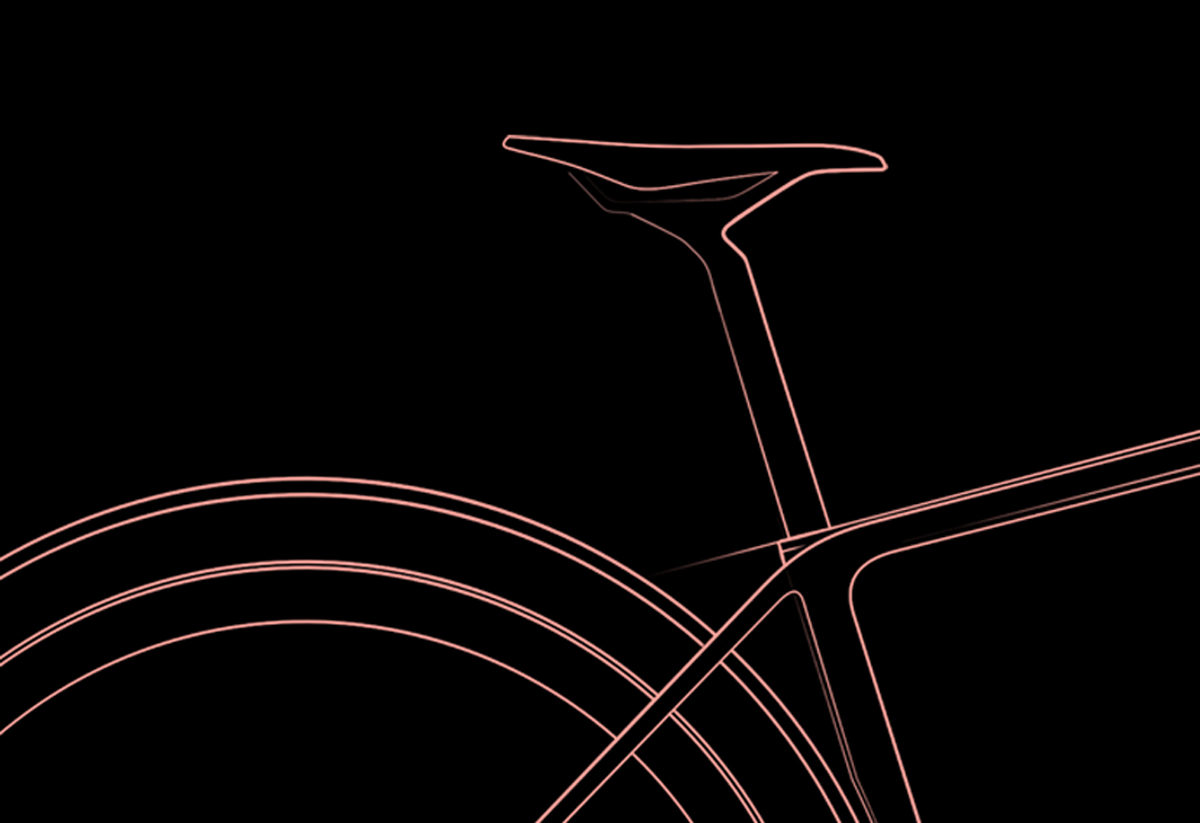 Line drawing of the Callis 32, saddle and rear triangle